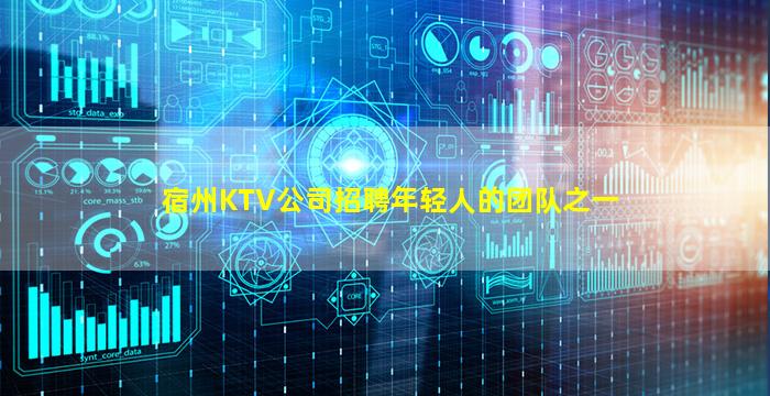 宿州KTV公司招聘年轻人的团队之一